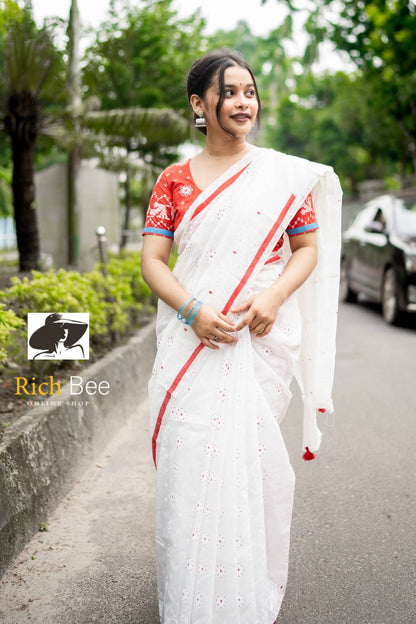 Half Silk Jamdani