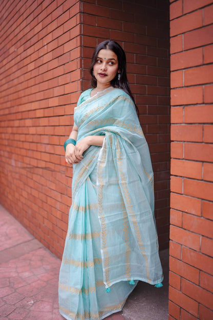 Premium Semi Maslin Saree