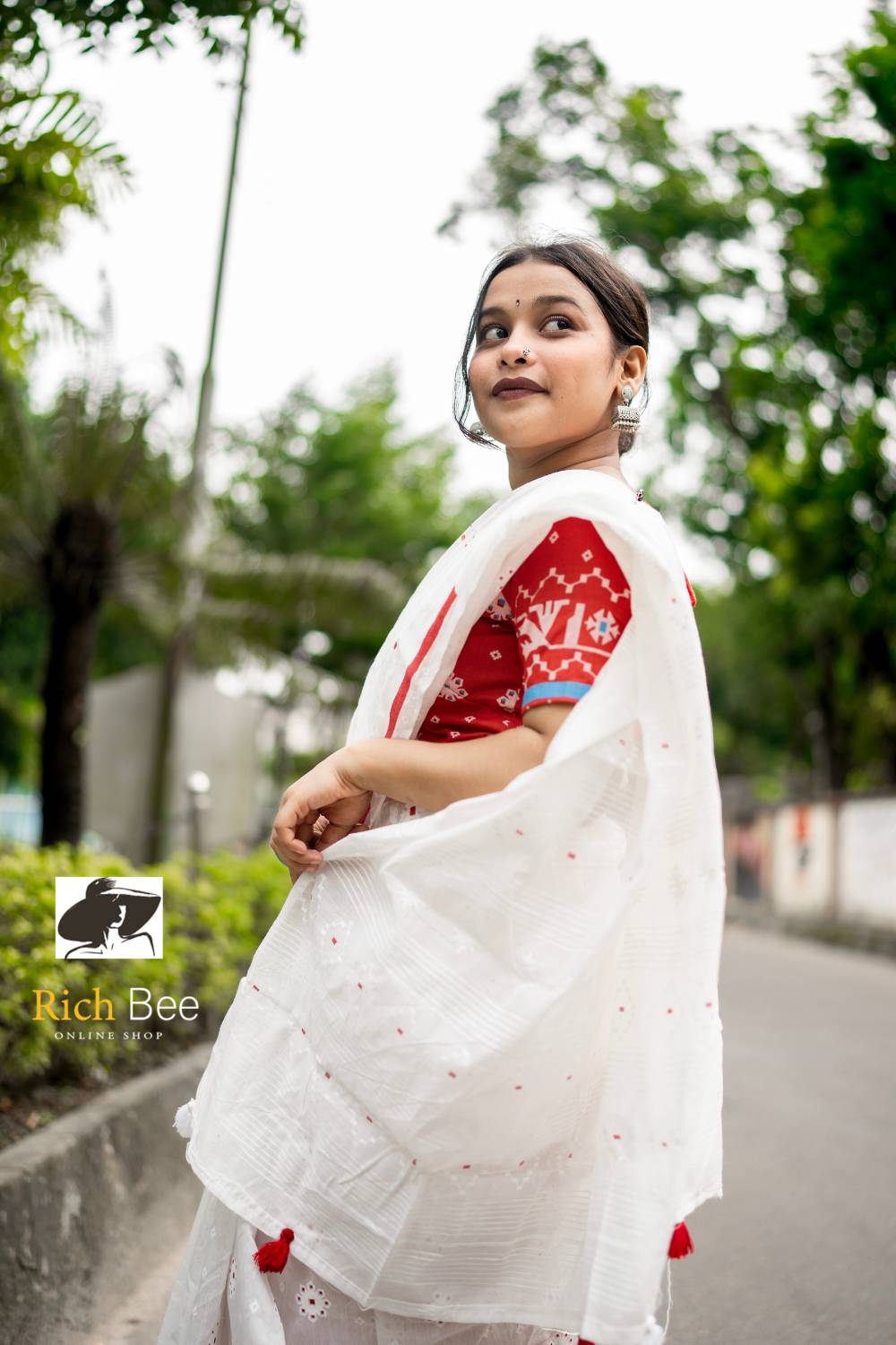 Half Silk Jamdani